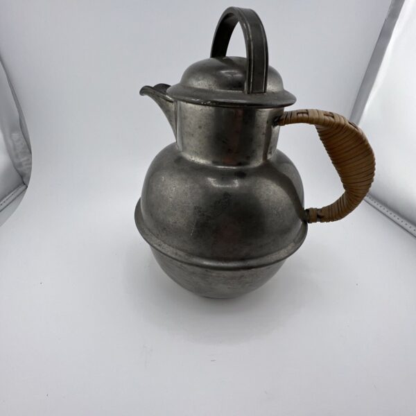 3B Antique C.S. Co. Pewter Pitcher, Tea Pot 4? tall