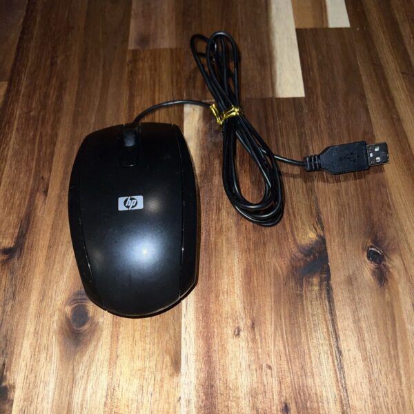 2K Genuine HP MSU0923 USB Wired Optical Mouse 697738-001  Black Tested