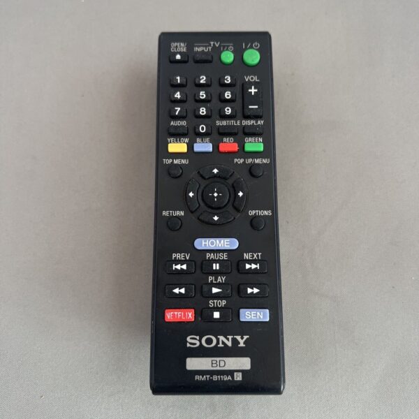 Sony RMT-B119A Blu-Ray Player BD Remote Control OEM Original ~TESTED~