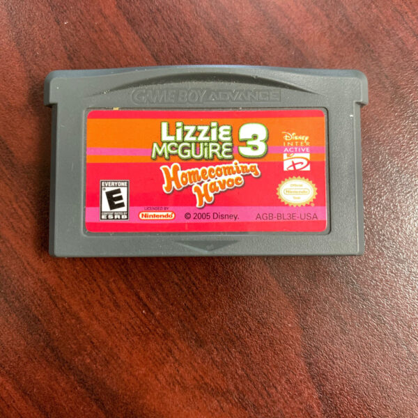 Lizzie McGuire 3 Homecoming Havoc Nintendo Game Boy Advance Video Game Cart