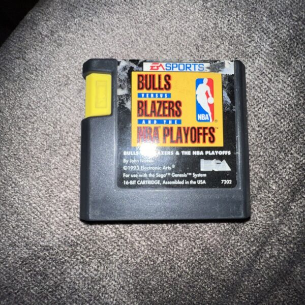 Bulls vs. Blazers and the NBA Playoffs (Sega Genesis, 1993) CART ONLY Tested