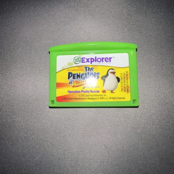 LEAPFROG EXPLORER LEAPPAD PENGUINS OF MADAGASCAR NICKELODEON GAME CARTRIDGE