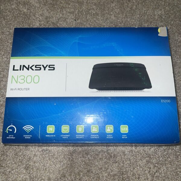 4C LINKSYS N300 Wi-Fi Wireless Router E1200