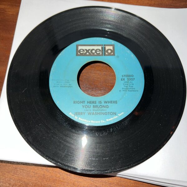 Jerry Washington: Right Here Is Where You Belong / In My Life I've Loved 45