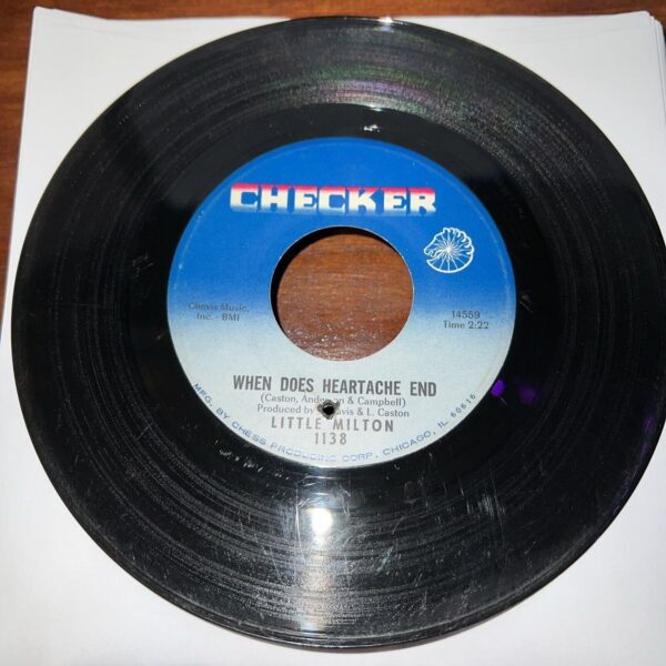 LITTLE MILTON - WHEN DOES HEARTACHE END / I'M MIGHT GRATEFUL -  SOUL 45